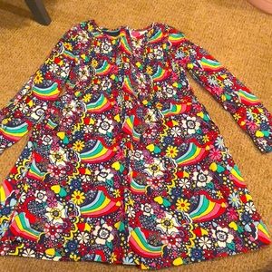 Mini Boden Retro Rainbow dress